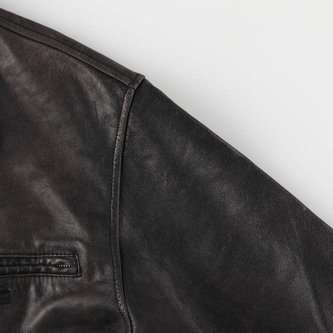 Camel Active Leather Blouson Type Men's Size L genuine leather black type Vintage Second Hand