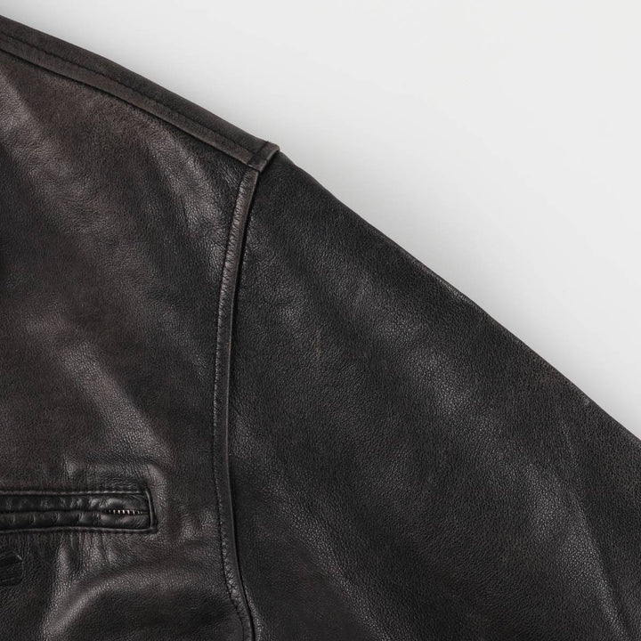 Camel Active Leather Blouson Type Men's Size L genuine leather black type Vintage Second Hand