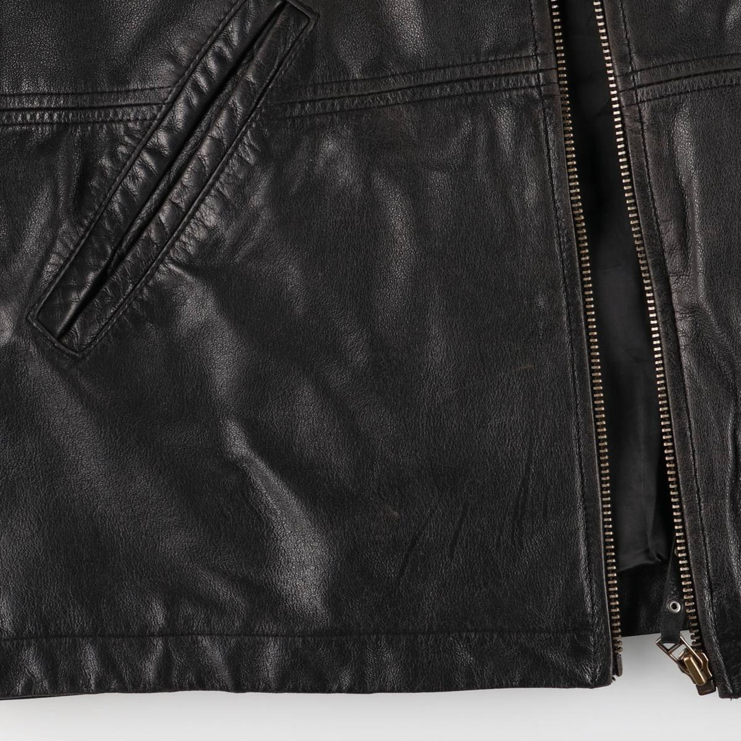 Camel Active Leather Blouson Type Men's Size L genuine leather black type Vintage Second Hand