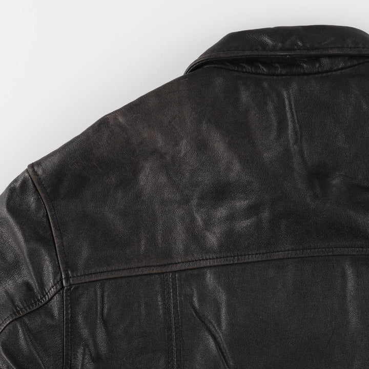 Camel Active Leather Blouson Type Men's Size L genuine leather black type Vintage Second Hand