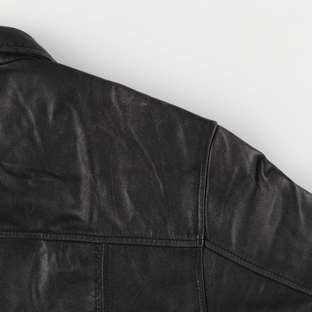 Camel Active Leather Blouson Type Men's Size L genuine leather black type Vintage Second Hand