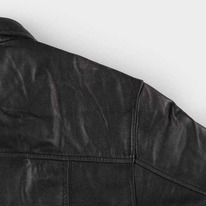 Camel Active Leather Blouson Type Men's Size L genuine leather black type Vintage Second Hand