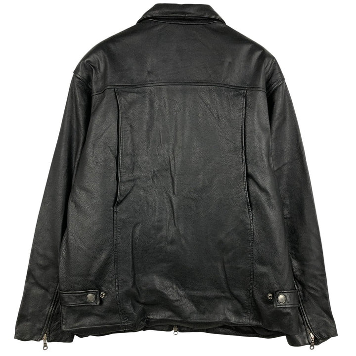 DANIER Swing Top Padded Leather Blouson, Men's Size M genuine leather black type Vintage Second Hand