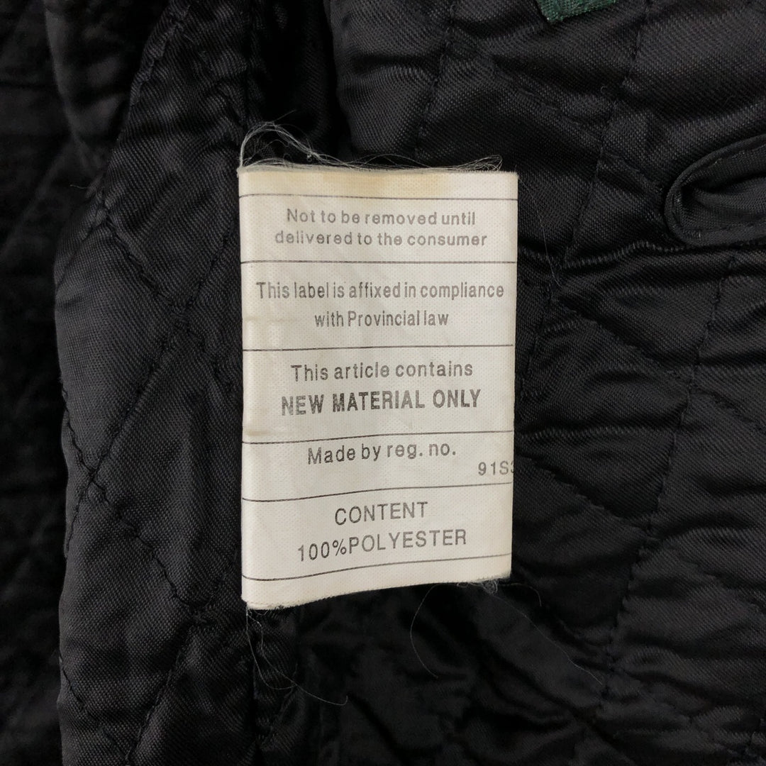 DANIER Swing Top Padded Leather Blouson, Men's Size M genuine leather black type Vintage Second Hand