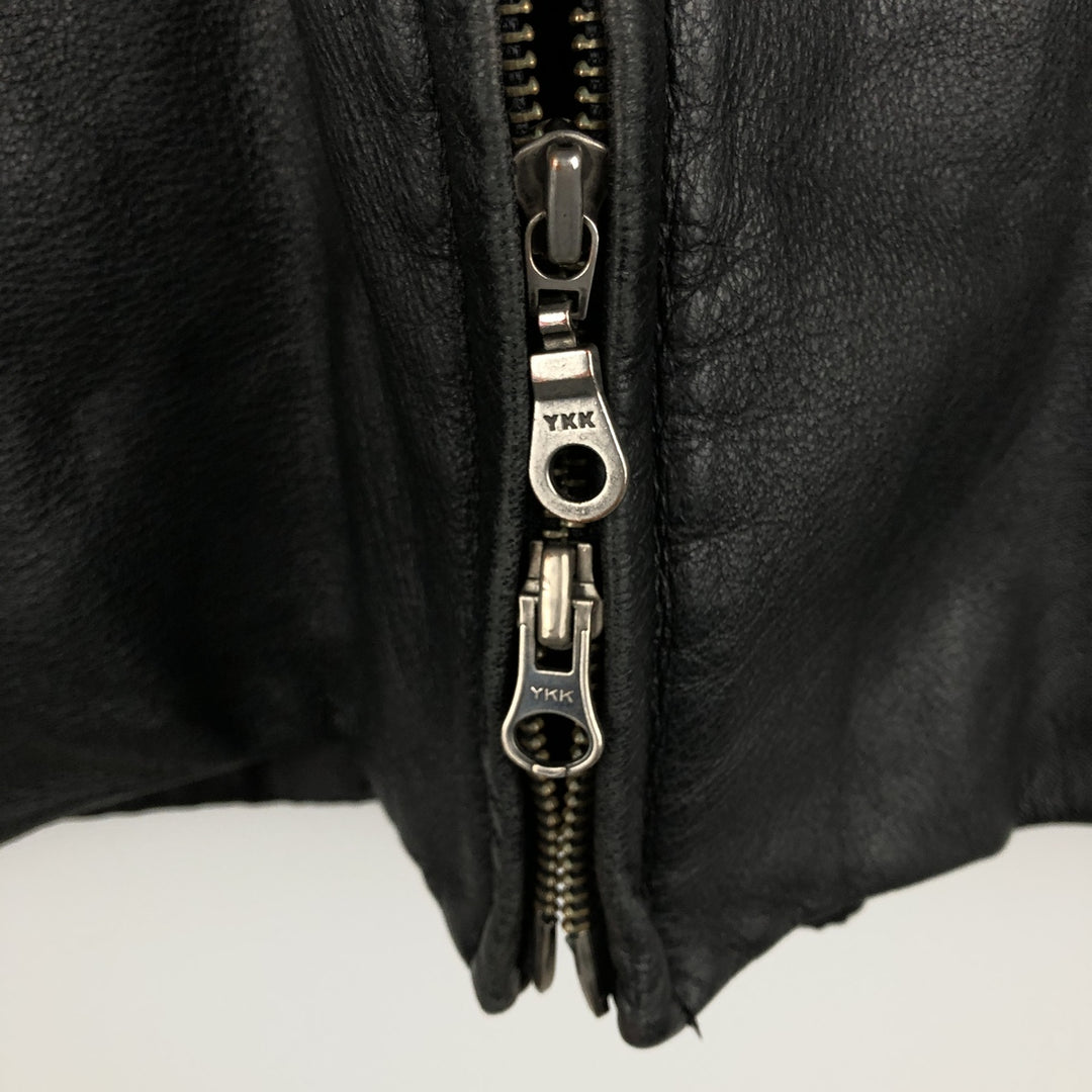 DANIER Swing Top Padded Leather Blouson, Men's Size M genuine leather black type Vintage Second Hand