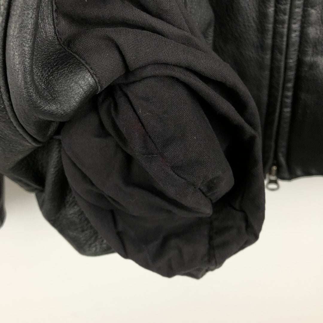 DANIER Swing Top Padded Leather Blouson, Men's Size M genuine leather black type Vintage Second Hand