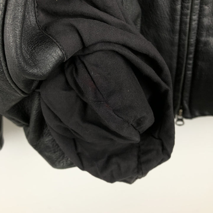 DANIER Swing Top Padded Leather Blouson, Men's Size M genuine leather black type Vintage Second Hand
