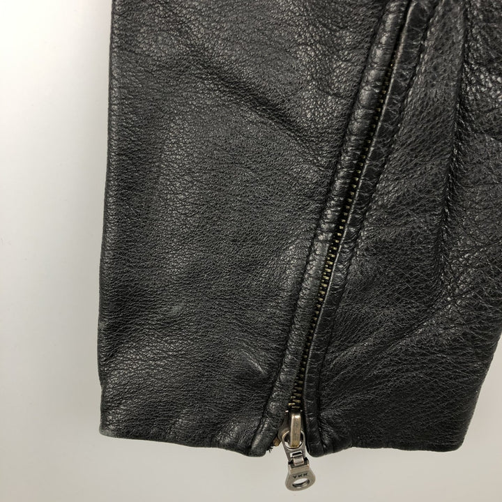 DANIER Swing Top Padded Leather Blouson, Men's Size M genuine leather black type Vintage Second Hand