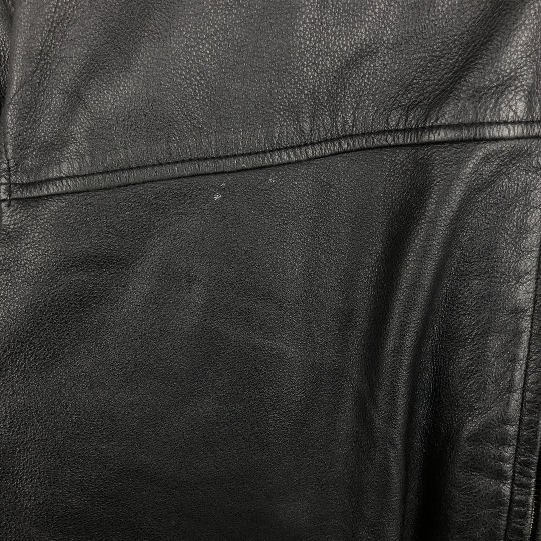 DANIER Swing Top Padded Leather Blouson, Men's Size M genuine leather black type Vintage Second Hand