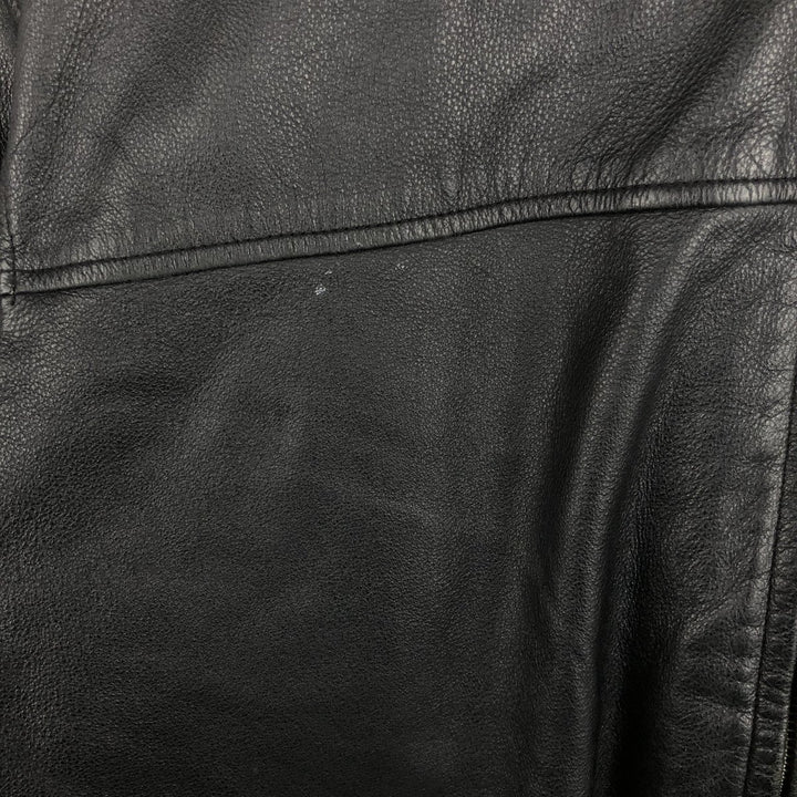 DANIER Swing Top Padded Leather Blouson, Men's Size M genuine leather black type Vintage Second Hand