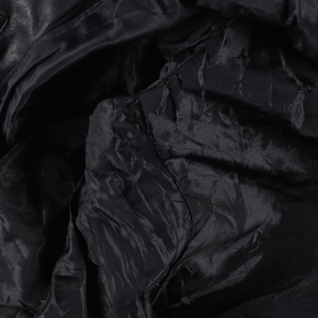 THIERRY LAURENT Leather Flight Jacket, Men's XL unclear black type Vintage Second Hand