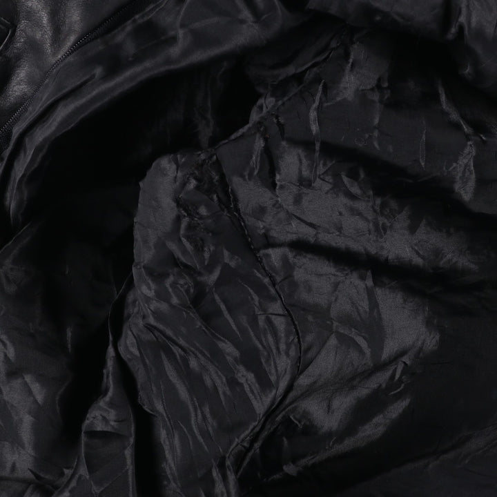 THIERRY LAURENT Leather Flight Jacket, Men's XL unclear black type Vintage Second Hand