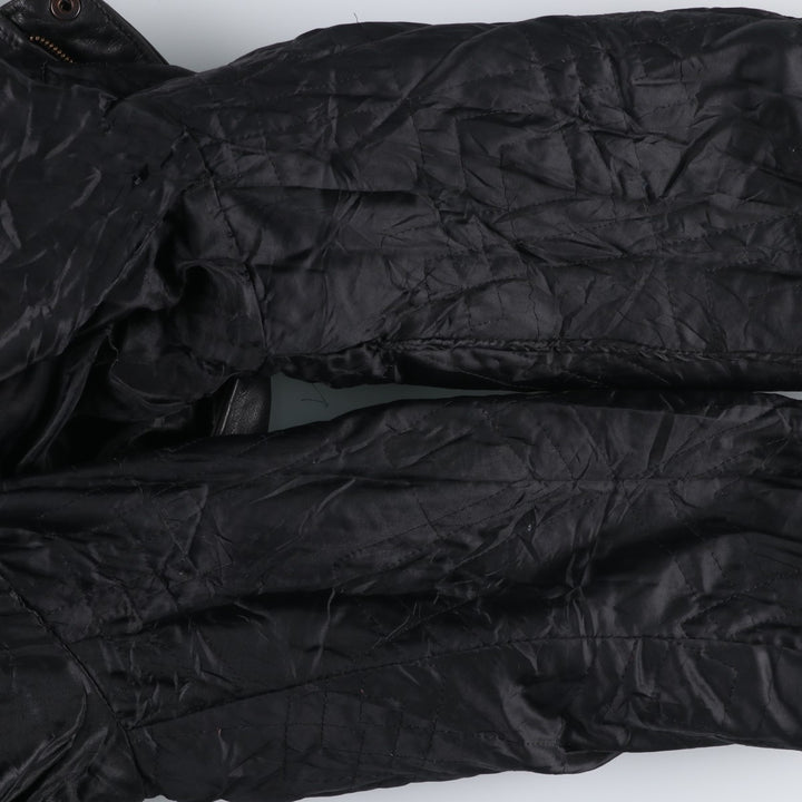 THIERRY LAURENT Leather Flight Jacket, Men's XL unclear black type Vintage Second Hand