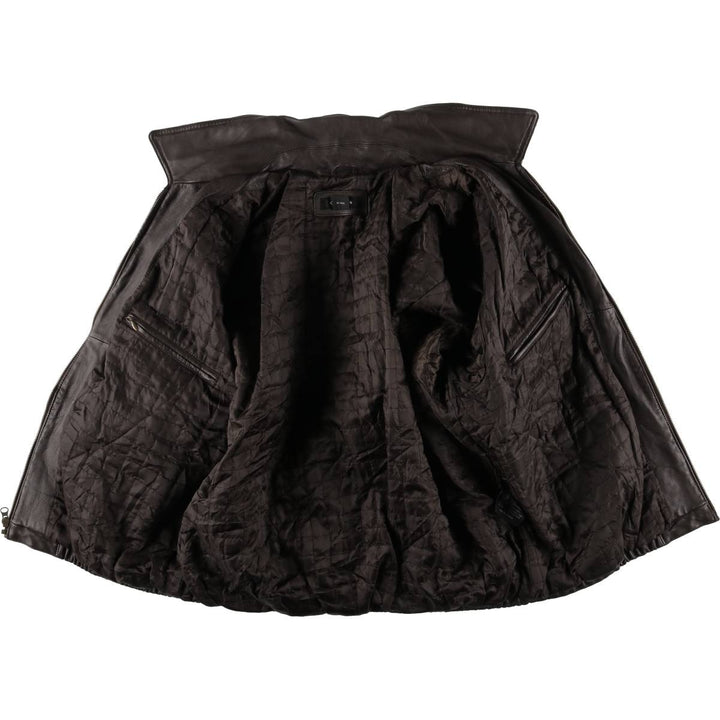 Colebrook Padded Swing Top Leather Blouson, Men's XL genuine leather brown type Vintage Second Hand