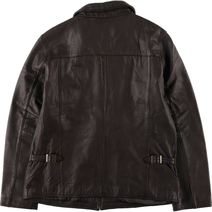 Eddie Bauer Swing Top Leather Blouson, Men's Size M genuine leather brown type Vintage Second Hand