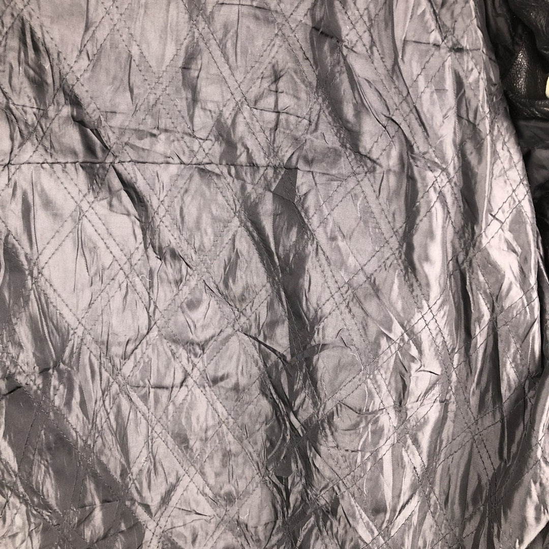 90'S St. John's Bay Vintage Swing-Top Padded Leather Blouson, Men's XL genuine leather black type Vintage Second Hand