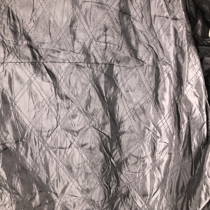 90'S St. John's Bay Vintage Swing-Top Padded Leather Blouson, Men's XL genuine leather black type Vintage Second Hand