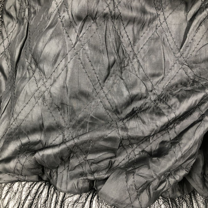 90'S St. John's Bay Vintage Swing-Top Padded Leather Blouson, Men's XL genuine leather black type Vintage Second Hand