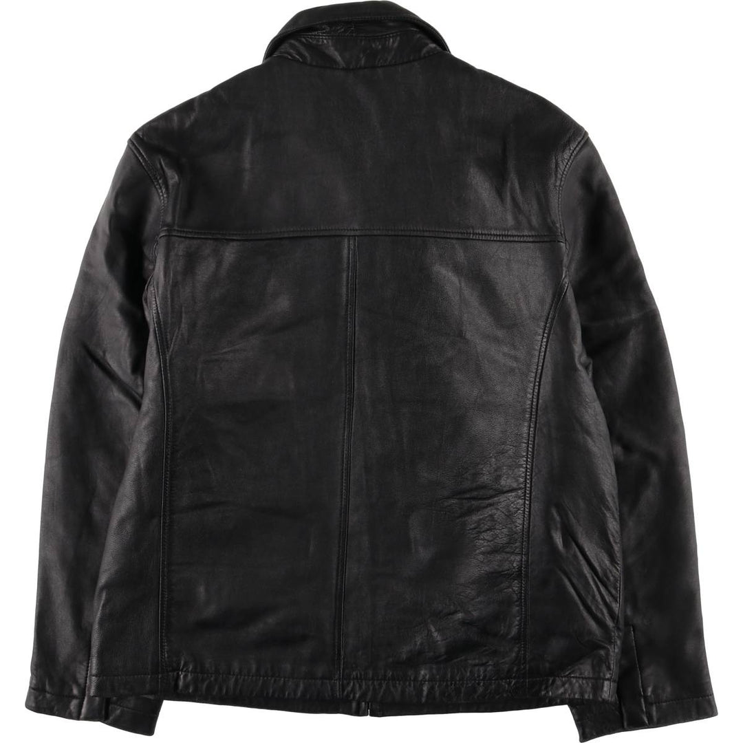 Alfani ALFANI Men's Leather Blouson, Size L, Padded, Swing Top Style genuine leather black type Vintage Second Hand