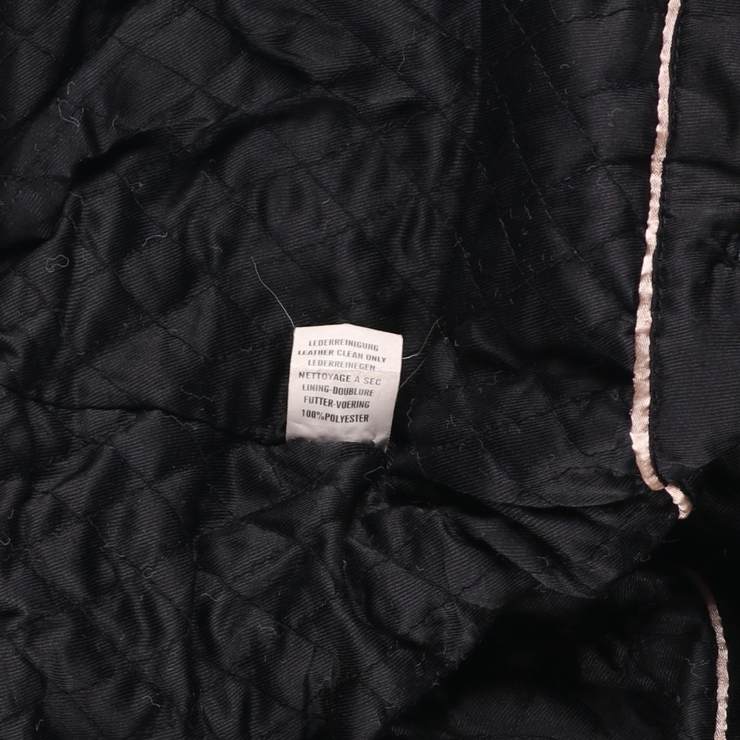 CUIR LAND Swing Top Leather Blouson, Men's Size L genuine leather black type Vintage Second Hand