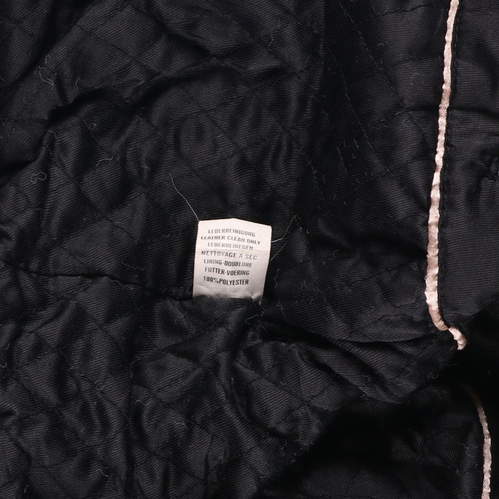 CUIR LAND Swing Top Leather Blouson, Men's Size L genuine leather black type Vintage Second Hand