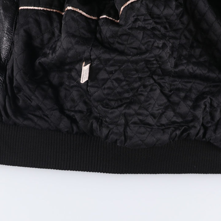 CUIR LAND Swing Top Leather Blouson, Men's Size L genuine leather black type Vintage Second Hand