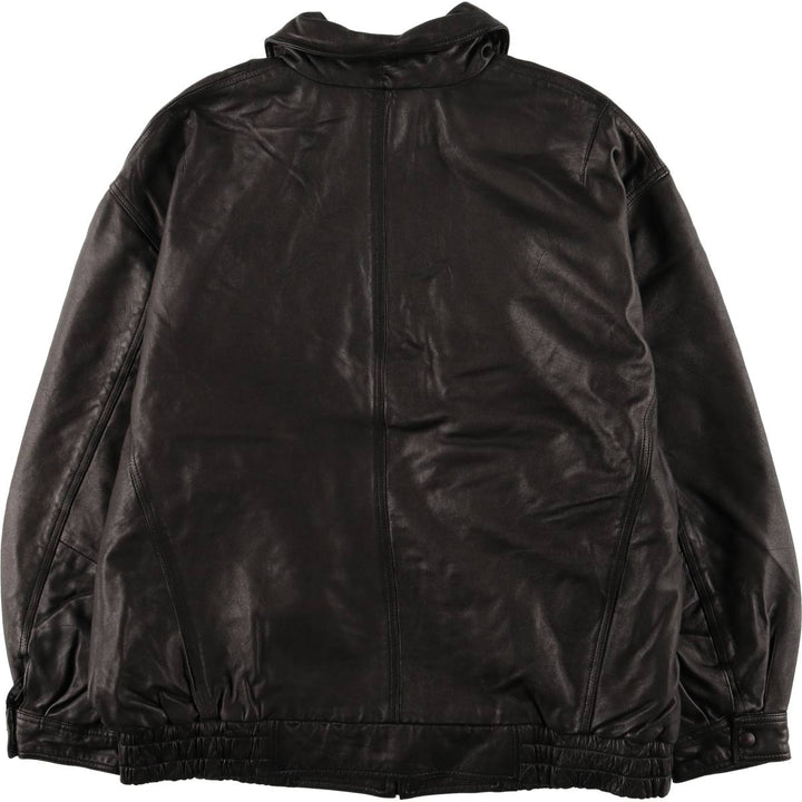 Sensini Swing Top Leather Blouson, Men's Size XL genuine leather brown type Vintage Second Hand