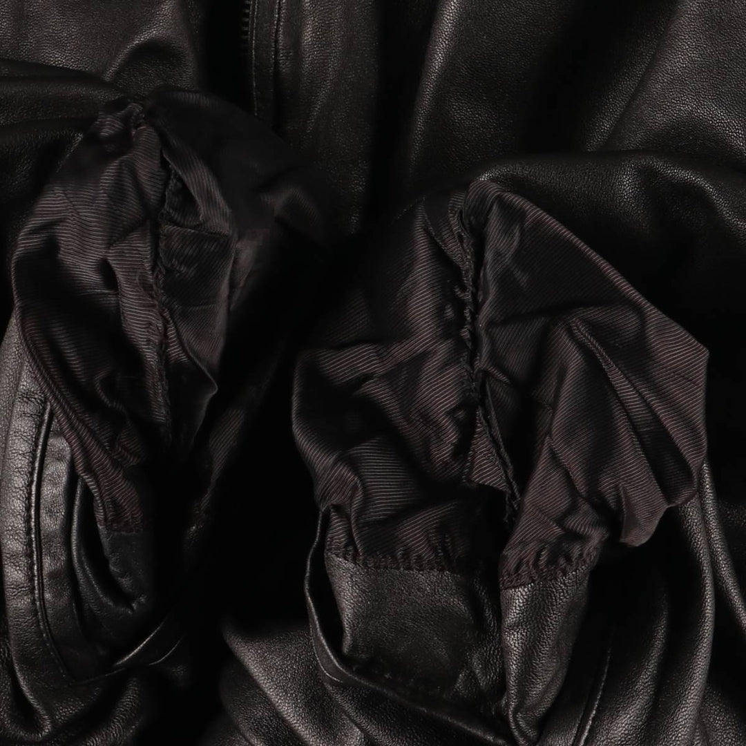 Sensini Swing Top Leather Blouson, Men's Size XL genuine leather brown type Vintage Second Hand