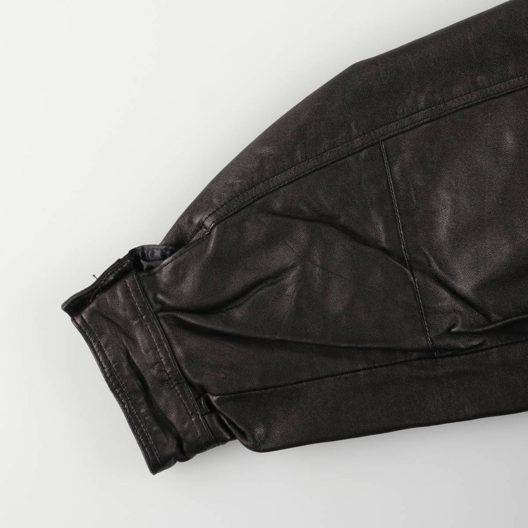 Sensini Swing Top Leather Blouson, Men's Size XL genuine leather brown type Vintage Second Hand