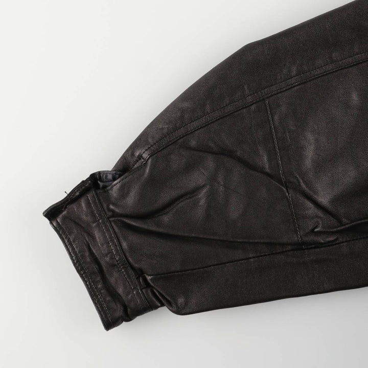 Sensini Swing Top Leather Blouson, Men's Size XL genuine leather brown type Vintage Second Hand