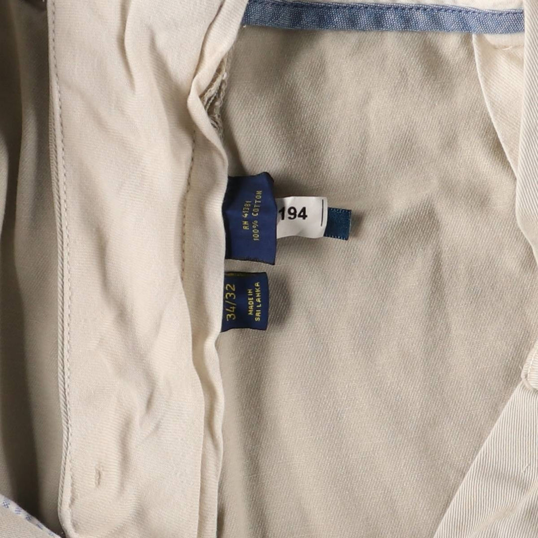 Ralph Lauren POLO RALPH LAUREN CLASSIC FIT Chino Pants Men's W34 equivalent cotton Beige type Vintage Second Hand