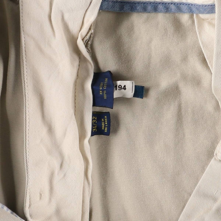 Ralph Lauren POLO RALPH LAUREN CLASSIC FIT Chino Pants Men's W34 equivalent cotton Beige type Vintage Second Hand
