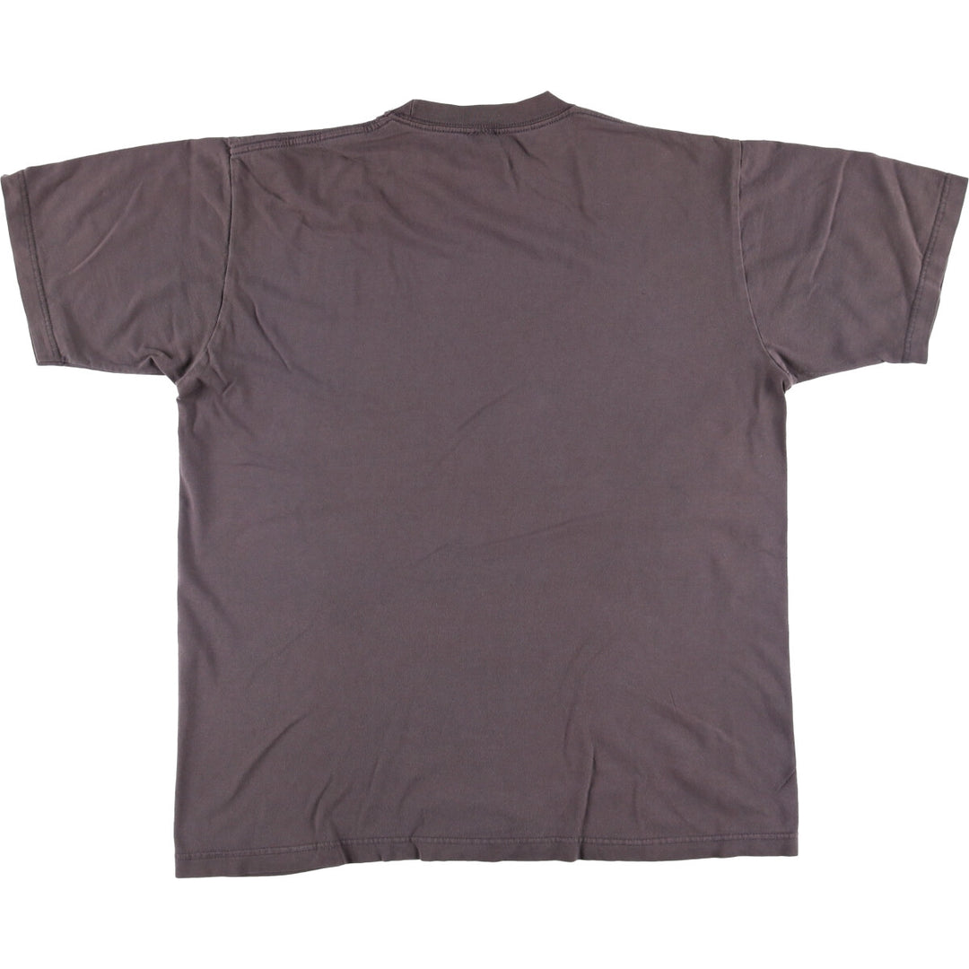 THE BEATLES Band T-shirt, Men's L size cotton brown type Vintage Second Hand