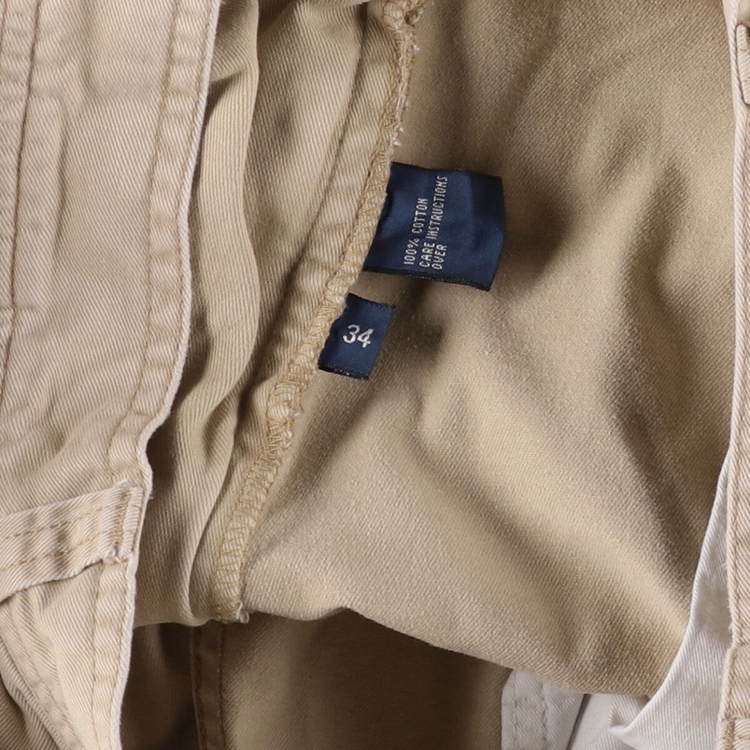 Ralph Lauren POLO by Ralph Lauren cargo shorts, short pants, men's size w34 cotton Beige type Vintage Second Hand
