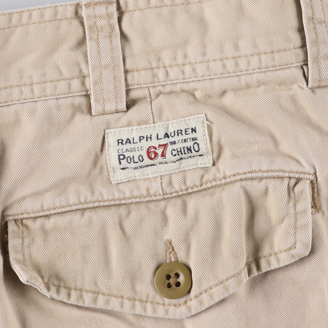 Ralph Lauren POLO by Ralph Lauren cargo shorts, short pants, men's size w34 cotton Beige type Vintage Second Hand