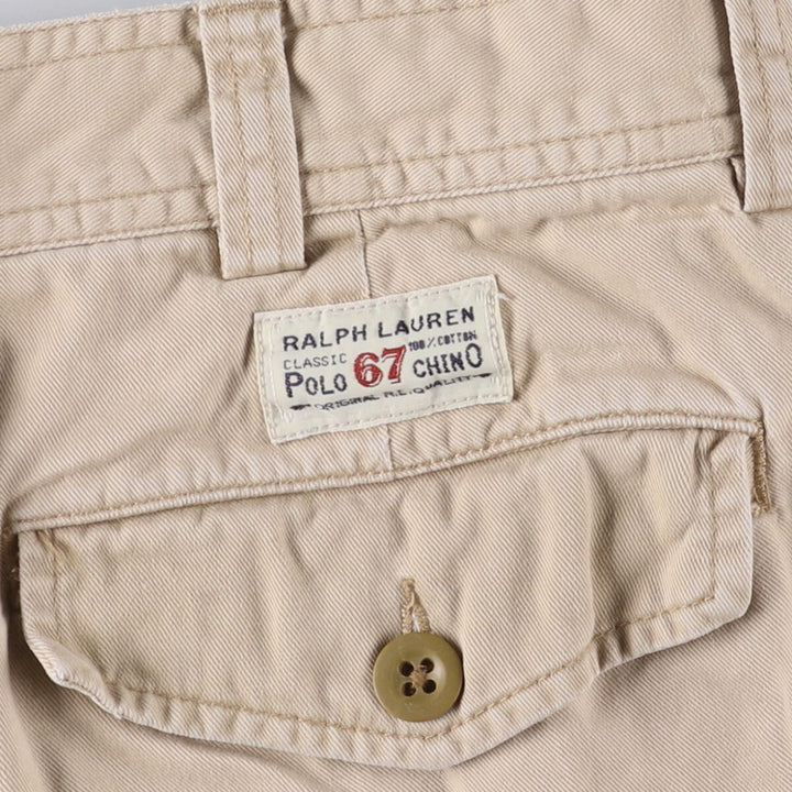 Ralph Lauren POLO by Ralph Lauren cargo shorts, short pants, men's size w34 cotton Beige type Vintage Second Hand