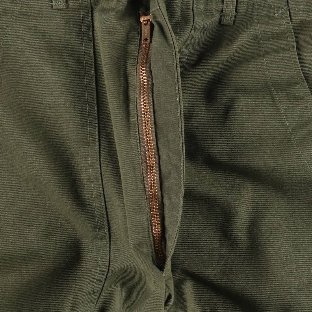 1980'S US Military Baker Pants, Made in USA, Size 30x31, Women's L (W28) cotton Khaki type Vintage Second Hand