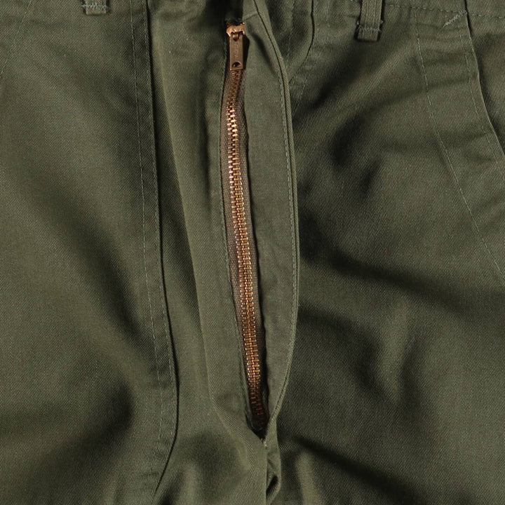 1980'S US Military Baker Pants, Made in USA, Size 30x31, Women's L (W28) cotton Khaki type Vintage Second Hand