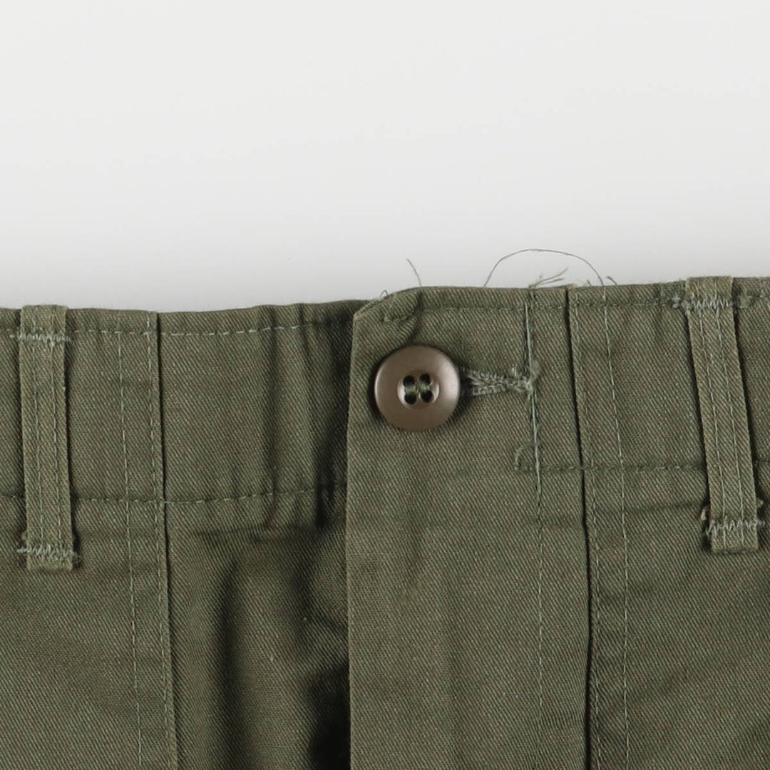 1980'S US Military Baker Pants, Made in USA, Size 30x31, Women's L (W28) cotton Khaki type Vintage Second Hand