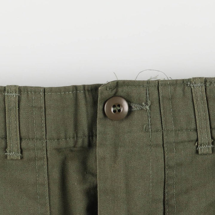 1980'S US Military Baker Pants, Made in USA, Size 30x31, Women's L (W28) cotton Khaki type Vintage Second Hand