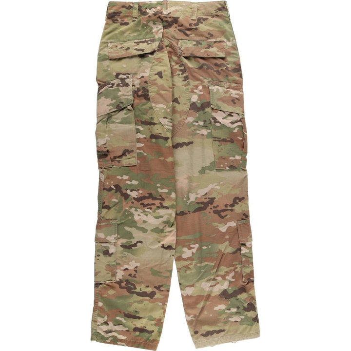 Genuine US military camouflage pattern multicam camo ripstop military cargo pants combat pants small regular men's w32 equivalent unclear Khaki type Vintage Second Hand