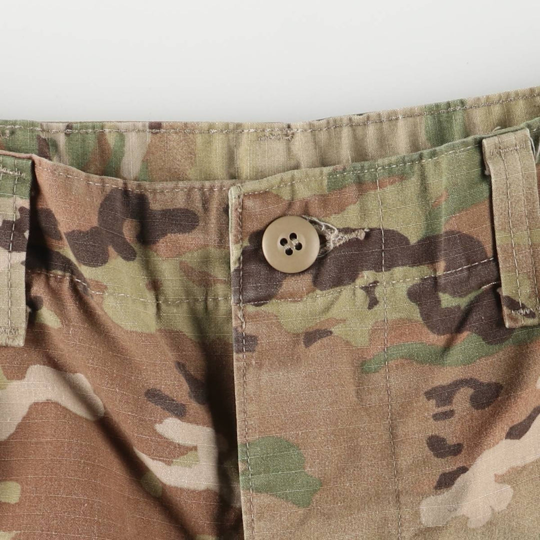 Genuine US military camouflage pattern multicam camo ripstop military cargo pants combat pants small regular men's w32 equivalent unclear Khaki type Vintage Second Hand