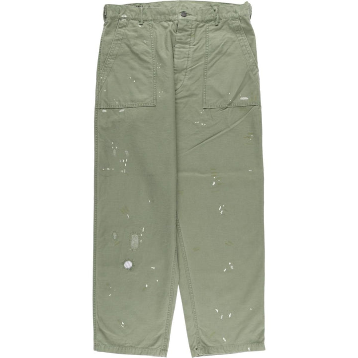Ralph Lauren POLO RALPH LAUREN RELAXED FIT Paint Military Baker Pants Men's W37 equivalent cotton Khaki type sage green Vintage Second Hand
