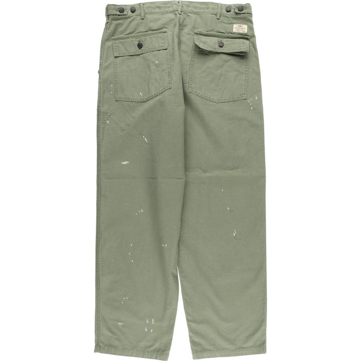 Ralph Lauren POLO RALPH LAUREN RELAXED FIT Paint Military Baker Pants Men's W37 equivalent cotton Khaki type sage green Vintage Second Hand