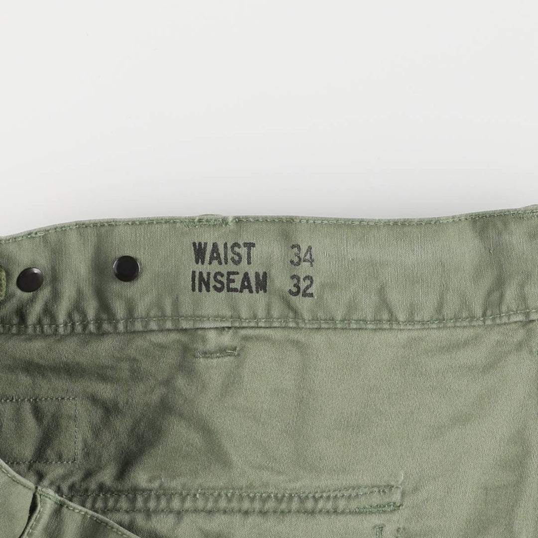 Ralph Lauren POLO RALPH LAUREN RELAXED FIT Paint Military Baker Pants Men's W37 equivalent cotton Khaki type sage green Vintage Second Hand