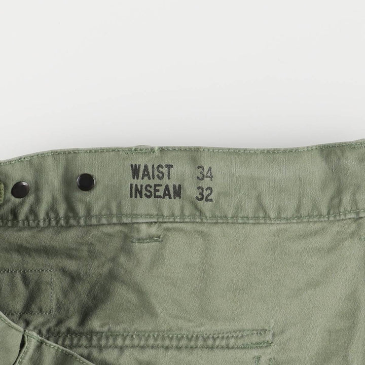 Ralph Lauren POLO RALPH LAUREN RELAXED FIT Paint Military Baker Pants Men's W37 equivalent cotton Khaki type sage green Vintage Second Hand