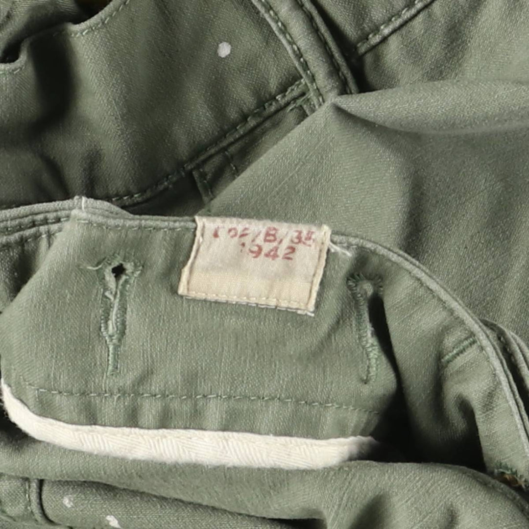 Ralph Lauren POLO RALPH LAUREN RELAXED FIT Paint Military Baker Pants Men's W37 equivalent cotton Khaki type sage green Vintage Second Hand