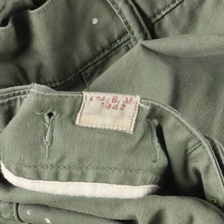Ralph Lauren POLO RALPH LAUREN RELAXED FIT Paint Military Baker Pants Men's W37 equivalent cotton Khaki type sage green Vintage Second Hand