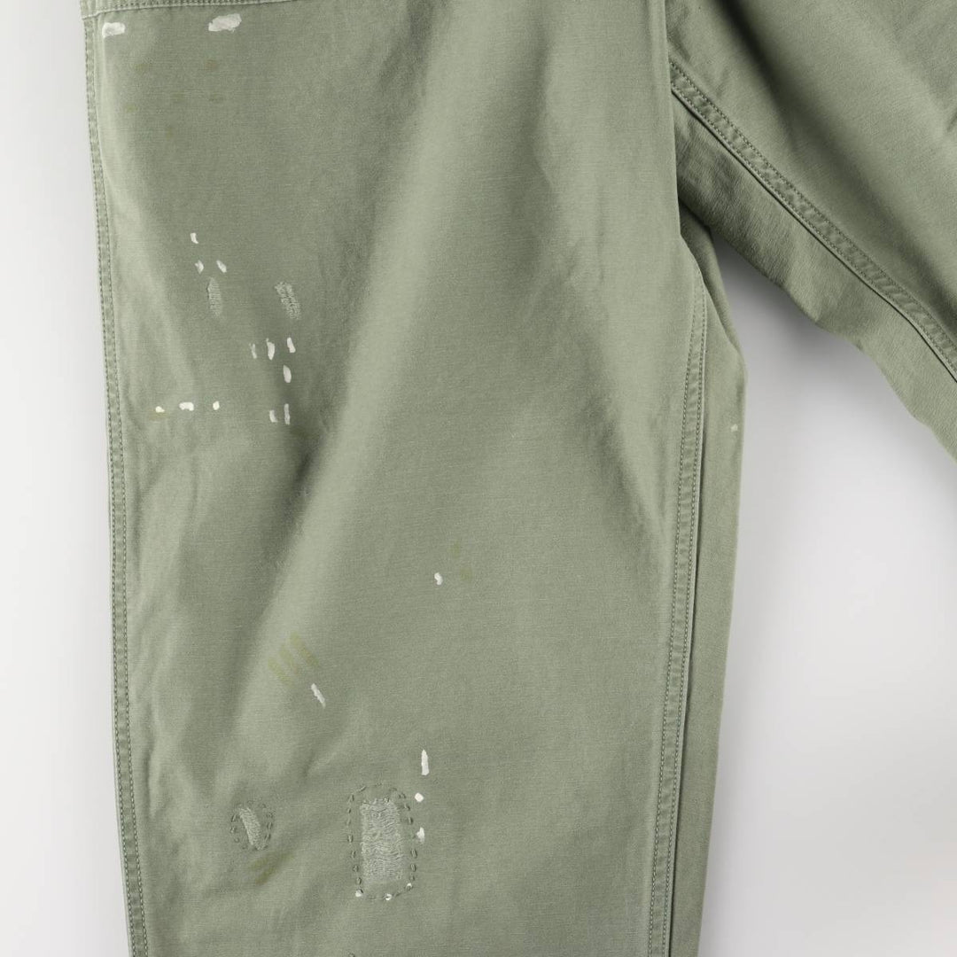 Ralph Lauren POLO RALPH LAUREN RELAXED FIT Paint Military Baker Pants Men's W37 equivalent cotton Khaki type sage green Vintage Second Hand