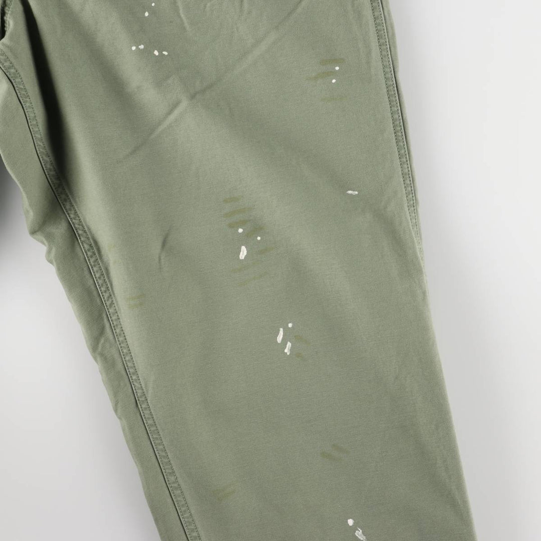 Ralph Lauren POLO RALPH LAUREN RELAXED FIT Paint Military Baker Pants Men's W37 equivalent cotton Khaki type sage green Vintage Second Hand
